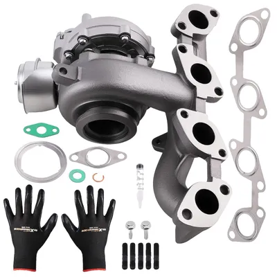 Imagen del producto de Turbocompresor, aleación metálica de alta calidad, ajuste estándar, compatible con motores 2.0 TDI, rendimiento mejorado, instalación sencilla