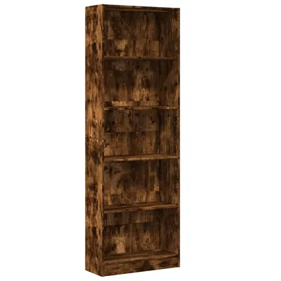 Obrázek produktu pro vidaXL Regál na knihy kouřový dub 60x24x176 cm materiál na bázi dřeva