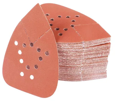 Produktbild von Schleifpapier Dreieck 100 Stück 400 Körnung 135x93mm Klett für Deltaschleifer