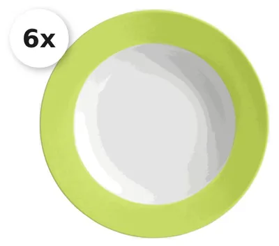 Obrázek produktu pro Ritzenhoff & Breker DOPPIO polévkový talíř 22 cm zelený sada 6 ks
