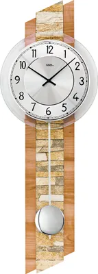 Produktbild von AMS Quarz-Pendeluhr, Quarz-Pendelwerk, 23x67x8cm, 7424