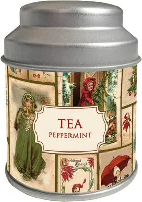 Produktbild von Teebeutel in einer Blechdose, Motiv: Weihnachtsmotiv