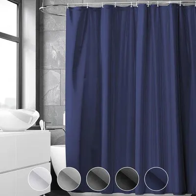 Obrázok produktu pre Sprchová rohož odolná proti plesni, vodotesná, prateľná, rýchloschnúca, 120 x 200 cm, tmavomodrá