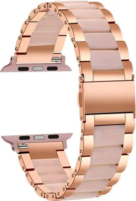 Produktbild von Sportband - Kompatibel mit iWatch 42mm oder 44mm - Damen Sportband - Silber/Weiß - Für iWatch Series 6 SE 5 4 3 2 1 - Schnelle Lieferung