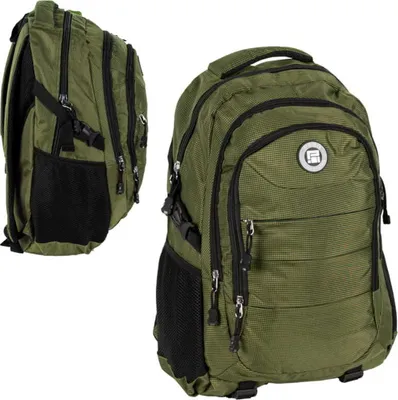 Zdjęcie produktu dla Paso | Plecak szkolny - 2 komory - Khaki - 30L - Wygodny - Stylowy - Idealny do szkoły i podróży