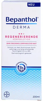 Image de Bepanthol Derma Lotion régénératrice pour le corps, 200 ml Lotion