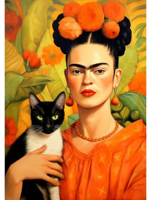Immagine prodotto di Buon Divertimento Con Il Puzzle Di Frida Kahlo Con Il Gatto Da 1000 Pezzi