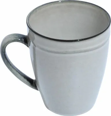 Produktbild von ESTIA | Kaffeebecher - Becher -  aus Steingut - grau - 480 ml - Trinkbecher - Dekobecher - Teebecher