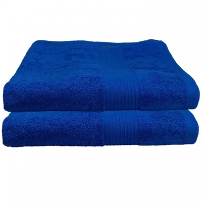 Produktbild von 2er Set Julie Julsen Duschtuch 70 cm x 140 cm Royalblau,70x140