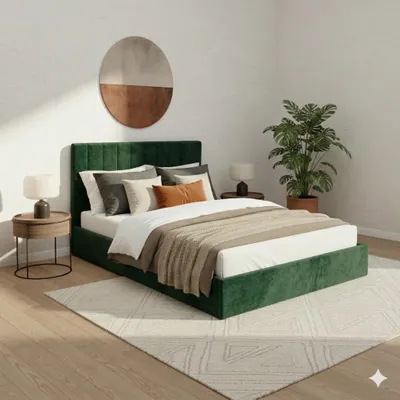 Produktbild von FurMeb24 Polsterbett POSO 1 - 180 x 200 cm - ohne Matratze - Stoff Kronos 19