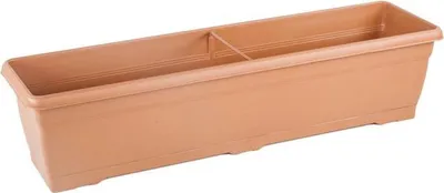 Obrázek produktu pro Květináče s rezervoárem na vodu – zimovzdorné balkonové a bylinkové rostliny – terakota – 72 cm