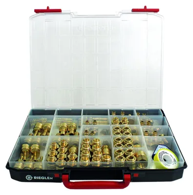 Produktbild von Riegler Sortimentsbox mit Schnellverschlusskupplung und Stecknippel NW 7,2