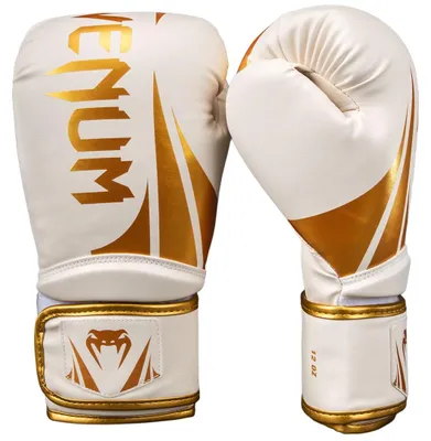 Produktbild von Venum Challenger 2.5 Boxhandschuhe – Weiß/Gold – 10-Unzen