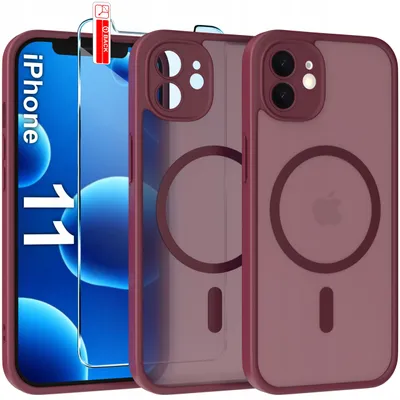 Zdjęcie produktu dla Etui Magnetyczne Matowe Do Iphone 11 |Do Magsafe Trwałe + Szkło