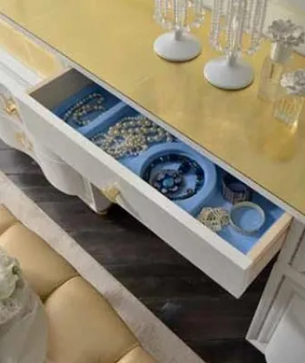 Produktbild von Schminktisch Luxus Design Tische Kosmetik Frisier Spiegel Konsole Schlafzimmer