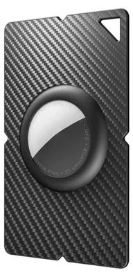 Produktbild von INF AirTag Karten-Schutzhülle – Slim PC-Kartenhalter, kompatibel mit Apple AirTag 1/2, Schwarz