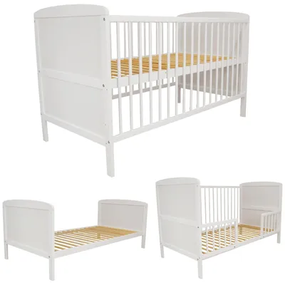 3w1 Łóżeczko tapczanik Kacperek 140x70 cm kolor biały – zdjęcie produktu 1