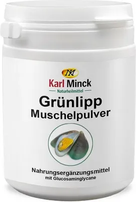 Produktbild von Karl Minck Grünlipp Muschelpulver – 120 Kapseln