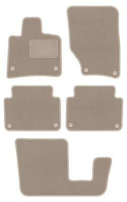 Productafbeelding van Velours automatten voor Audi Q7 I 4L 2005-2015 (SUV) – 5-delig, beige, op maat – Wielganizator LUX