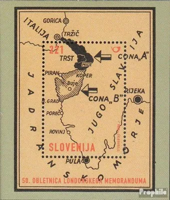 Produktbild von Briefmarken Slowenien 2004 Mi Block21 (kompl.Ausg.) gestempelt 50 Jahre Londoner Memorandum