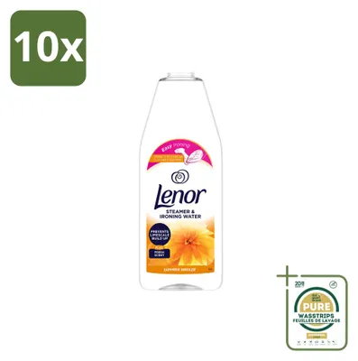Productafbeelding van 10 x Lenor Stoomwater Summer Breeze - 1000 ml - Voordeelverpakking - 10 stuks