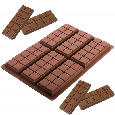 Produktbild von Schokoladenform aus Silikon - 2 Stück - Extra tief für Pralinen und Süßigkeiten