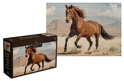 Zdjęcie produktu dla Puzzle Dzikie Konie 1000 elementów Interdruk