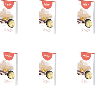 Image de Bolsius - True Scents - Cire fondue - 6 pièces par paquet - Vanille - Pack avantage - 36 pièces - 6 emballage
