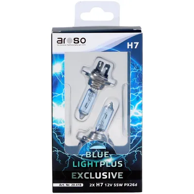 Obrázek produktu pro Autožárovky Aroso Deutschland Light Plus H7 12V 55W PX26d sada 2ks - blue / xenonový efekt