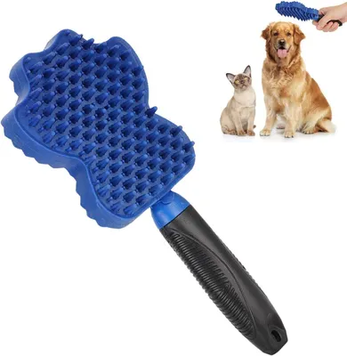 Imagen del producto de Cepillo para mascotas 3 en 1, para gatos y perros, que elimina los nudos sin dolor y con función de masaje