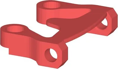Produktbild von GEPRC Mark5 Antennenhalterung 3D Druck TPU Rot
