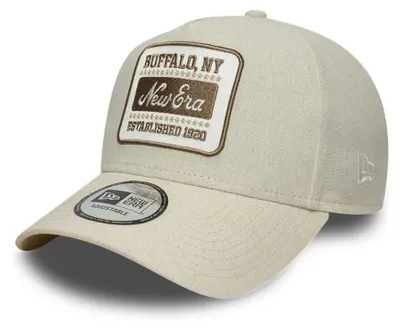 Produktbild von New Era A-Frame Linen Trucker Cap Patch Buffalo NY beige