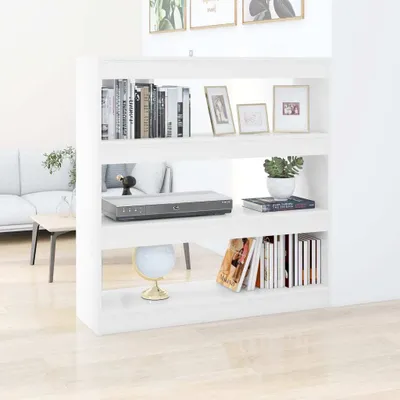 Zdjęcie produktu dla The Living Store regał/przegroda do pokoju biały 100x30x103 cm