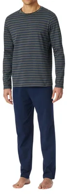 Image de Schiesser pyjama pantalon long casual essentials anthracite hommes