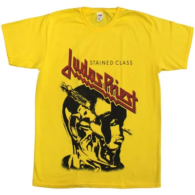 Obrázek produktu pro Judas Priest Stained Class Vintage Head Yellow S Tričko