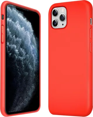 Immagine prodotto di Custodia Apple iPhone 11 Pro telefono cellulare copertura protettiva custodia in gel di silicone custodia del telefono cellulare, rosso