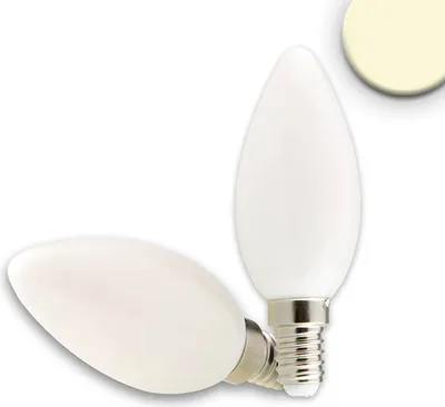 Produktbild von ISOLED E14 LED Kerze, 2W, milky, warmweiß, dimmbar