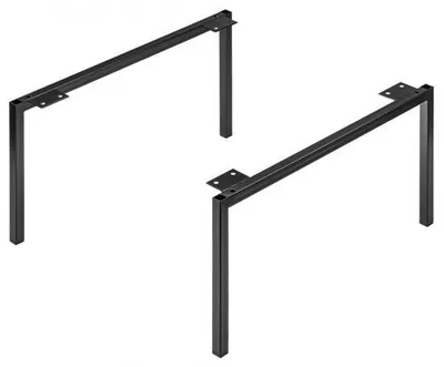 Produktbild von Madera 880 - Metallbeine für Stehpfeiler, 20,2 x 1,5 x 28 cm, Mattschwarz