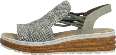 Immagine prodotto di Rieker 6274152 627 - Sandali da donna, colore verde, modello casual