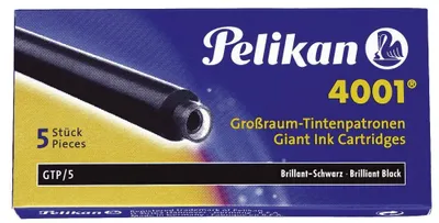 Produktbild von Pelikan Großraum-Tintenpatronen 4001, Brilliant-Rot, 5 Stück