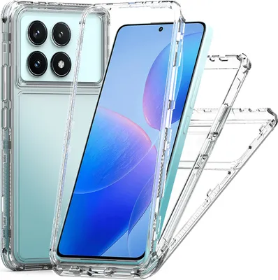 Produktbild von Transparente Handyhülle für Xiaomi Redmi K70 Pro Stoßfeste TPU und PC Hybrid Klar Hülle