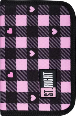 Immagine prodotto di Astuccio a due lembi senza accessori Rosa a scacchi rosa St.Right Majewski
