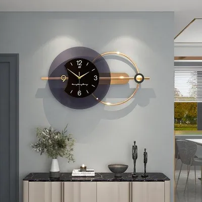 Produktbild von Grosse XXL-Metalluhr, 80x38cm Stille digitale Wanduhr ohne Tickgeräusch für Schlafzimmer, Büro, Küche