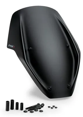 Image de PUIG 21713J Nouvelle génération, réglable, compatible avec la DUCATI DIAVEL V4, noir mat