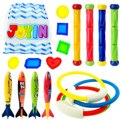 Image de 18 jouets de bain pour enfants - Livrés avec un sac de rangement