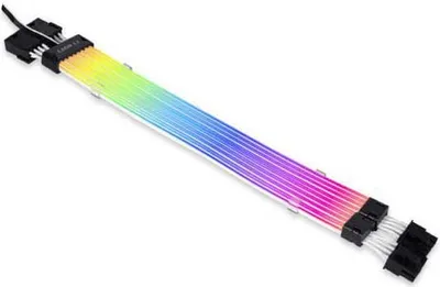 Image de Lian Li Strimer Plus V2 2x 6/8pin PCIe Câble d'extension RGB 30cm
