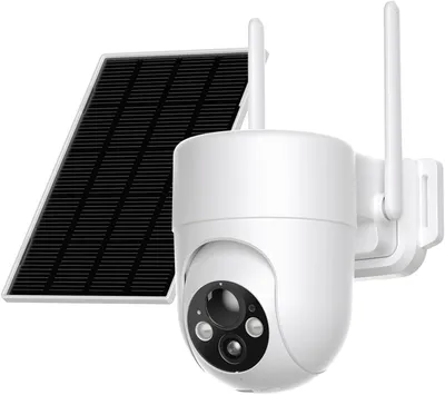 Zdjęcie produktu dla Kamera monitoringu 2K, zasilana akumulatorem, solarna, do użytku zewnętrznego, z Wi-Fi, obracana w 360°