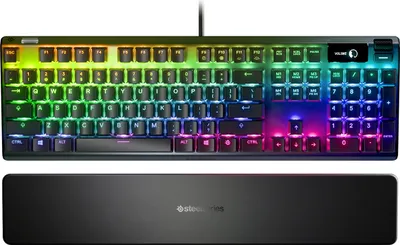 Obrázok produktu pre Steelseries Apex Pro, Plná veľkosť (100 %), Kábel, USB, Mechanický spínač kláves, RGB LED, Čierna