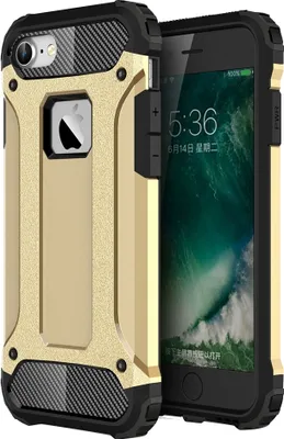 Produktbild von Mobigear Outdoor iPhone 8 Hülle Hardcase Backcover Stoßfest - Gold