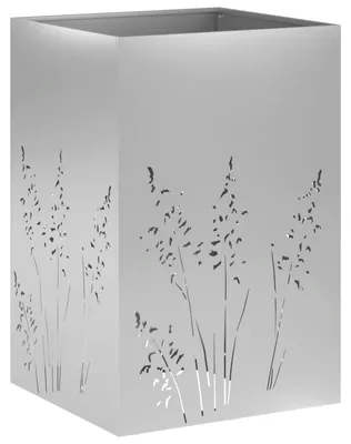 Obrázek produktu pro vidaXL Zahradní květináč, stříbrný, 50 x 50 x 75 cm, pozinkovaná ocel